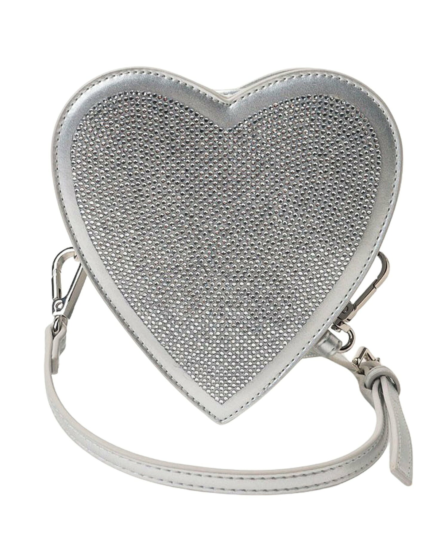 heart glitter mini bag
